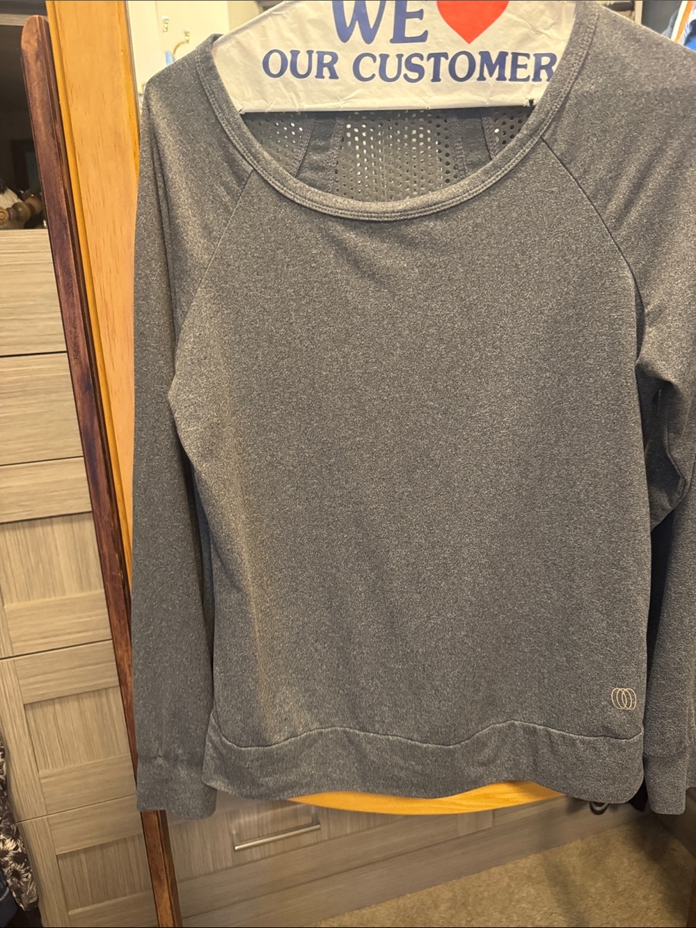 Gray Active Pullover yoga top